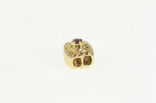 Load image into Gallery viewer, 14K Ruby Ornate Scroll Design Slide Bracelet Charm/Pendant Yellow Gold