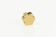 Load image into Gallery viewer, 14K Ornate Turquoise Flower Slide Bracelet Charm/Pendant Yellow Gold