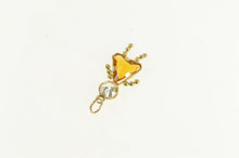 Load image into Gallery viewer, 14K Birthstone Baby November Sim. Citrine Charm/Pendant Yellow Gold