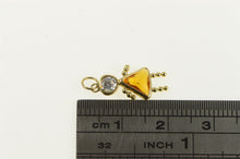 Load image into Gallery viewer, 14K Birthstone Baby November Sim. Citrine Charm/Pendant Yellow Gold