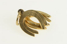 Load image into Gallery viewer, 14K Horse Shoe Cluster Good Luck Lucky Charm/Pendant Yellow Gold