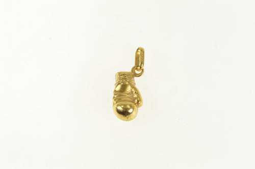 14K Puffy 3D Boxing Glove Martial Arts MMA Charm/Pendant Yellow Gold