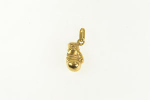 14K Puffy 3D Boxing Glove Martial Arts MMA Charm/Pendant Yellow Gold