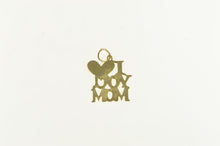 Load image into Gallery viewer, 14K I Love You Mom Mother Mother&#39;s Day Charm/Pendant Yellow Gold