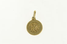 Load image into Gallery viewer, 14K Saint Christopher Protect Us Christian Faith Charm/Pendant Yellow Gold