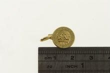 Load image into Gallery viewer, 14K Saint Christopher Protect Us Christian Faith Charm/Pendant Yellow Gold