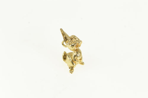 14K 3D Thumper Bambi Bunny Easter Rabbit Cute Charm/Pendant Yellow Gold