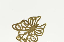 Load image into Gallery viewer, 14K Diamond Cut Butterfly Change Symbol Vintage Charm/Pendant Yellow Gold