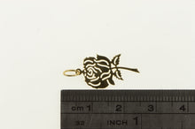 Load image into Gallery viewer, 14K Rose Cut Out Flower Anniversary Valentine Charm/Pendant Yellow Gold
