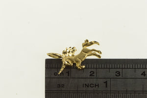 14K Unicorn Mystical Creature Unique Symbol Charm/Pendant Yellow Gold