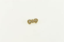 Load image into Gallery viewer, 14K Victorian Inspired Diamond Bow Slide Bracelet Charm/Pendant Yellow Gold