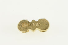 Load image into Gallery viewer, 14K Victorian Inspired Diamond Bow Slide Bracelet Charm/Pendant Yellow Gold