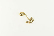 Load image into Gallery viewer, 14K Music 16th Sixteenth Note Musician 3D Vintage Charm/Pendant Yellow Gold