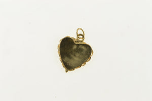 14K San Francisco California Retro Heart Travel Charm/Pendant Yellow Gold