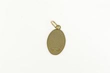 Load image into Gallery viewer, 10K Enamel Virgin Mother Mary Christian Faith Charm/Pendant Yellow Gold