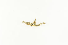 Load image into Gallery viewer, 14K Swimmer 3D Diver Lady Gymnastics Charm/Pendant Yellow Gold
