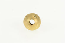 Load image into Gallery viewer, 14K Diamond Cut Flower Ball Bead Sphere Charm/Pendant Yellow Gold