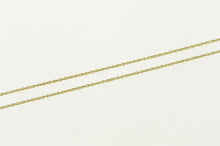 Load image into Gallery viewer, 9K 0.6mm Rolling Classic Cable Link Chain Charm/Pendant 16.25&quot; Yellow Gold