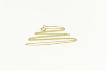 Load image into Gallery viewer, 9K 0.6mm Rolling Classic Cable Link Chain Charm/Pendant 16.25&quot; Yellow Gold