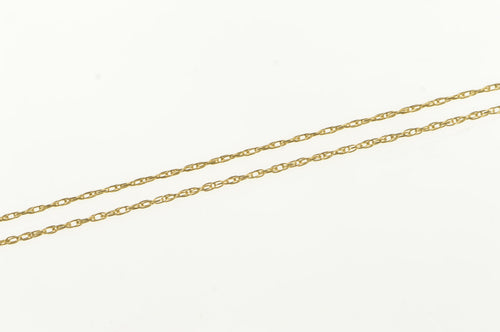 14K 0.9mm Rolling Cable Link Vintage Chain Necklace 26.75
