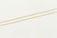 Load image into Gallery viewer, 10K 0.4mm Cable Link Rolling Simple Chain Necklace 18.25&quot; Yellow Gold