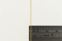 Load image into Gallery viewer, 10K 0.4mm Cable Link Rolling Simple Chain Necklace 18.25&quot; Yellow Gold