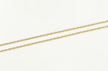 Load image into Gallery viewer, 14K 0.9mm Cable Link Rolling Twist Spiral Chain Necklace 18&quot; Yellow Gold