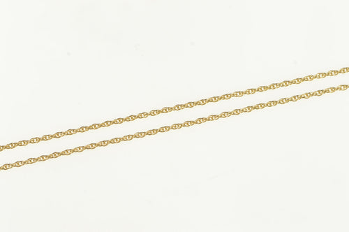 14K 0.9mm Cable Link Rolling Twist Spiral Chain Necklace 18