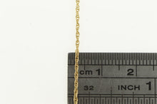 Load image into Gallery viewer, 14K 0.9mm Cable Link Rolling Twist Spiral Chain Necklace 18&quot; Yellow Gold
