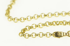 14K 2.6mm Rolo Link Classic Vintage Chain Bracelet 8" Yellow Gold