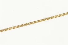 Load image into Gallery viewer, 14K Squared Spiral Flat Link Fancy Chain Bracelet 7&quot; Yellow Gold