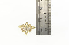 Load image into Gallery viewer, 14K 1950s Diamond Zig Zag Promise Statement Ring Yellow Gold