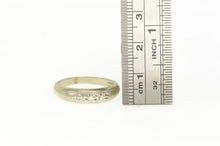 Load image into Gallery viewer, 14K 1960&#39;s Men&#39;s Diamond Classic Wedding Band Ring White Gold