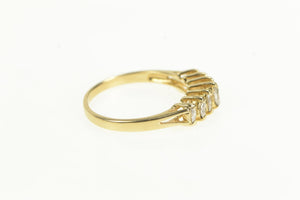 14K Marquise Diamond Graduated Statement Vintage Ring Yellow Gold