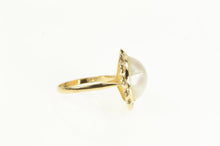 Load image into Gallery viewer, 14K Pearl Vintage Cocktail Classic Statement Ring Yellow Gold
