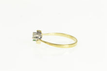 Load image into Gallery viewer, 14K Natural Emerald Diamond Vintage Bypass Ring Yellow Gold