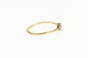 10K Ruby Diamond Accent Vintage Classic Ring Yellow Gold
