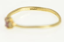 Load image into Gallery viewer, 10K Ruby Diamond Accent Vintage Classic Ring Yellow Gold