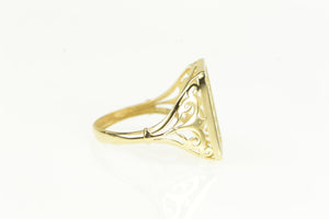 14K Italpreziosi Arezo 24K Gold Bar Filigree Ring Yellow Gold