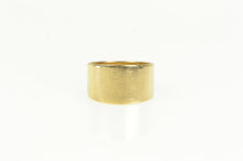Load image into Gallery viewer, 14K Retro K Cursive Monogram Wide Band Child&#39;s Ring Yellow Gold