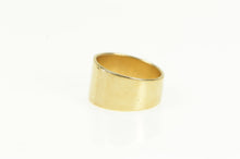 Load image into Gallery viewer, 14K Retro K Cursive Monogram Wide Band Child&#39;s Ring Yellow Gold