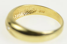 Load image into Gallery viewer, 14K Domed Diamond Wavy Design Vintage Band Ring Yellow Gold