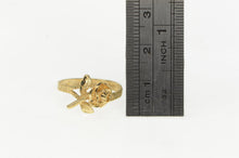 Load image into Gallery viewer, 14K 3D Rose Flower Romantic Valentine Promise Ring Yellow Gold