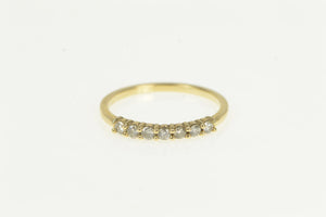 14K Classic Diamond Vintage Wedding Band Ring Yellow Gold