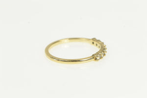 14K Classic Diamond Vintage Wedding Band Ring Yellow Gold
