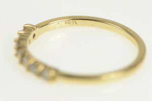 14K Classic Diamond Vintage Wedding Band Ring Yellow Gold