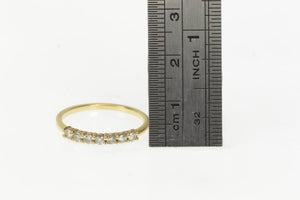 14K Classic Diamond Vintage Wedding Band Ring Yellow Gold