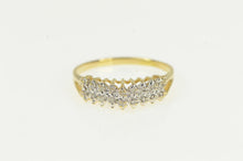 Load image into Gallery viewer, 14K Classic Diamond Squared Vintage Wedding Band Ring Yellow Gold