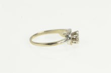 Load image into Gallery viewer, 14K 1950&#39;s Diamond Asymmetrical Vintage Promise Ring White Gold