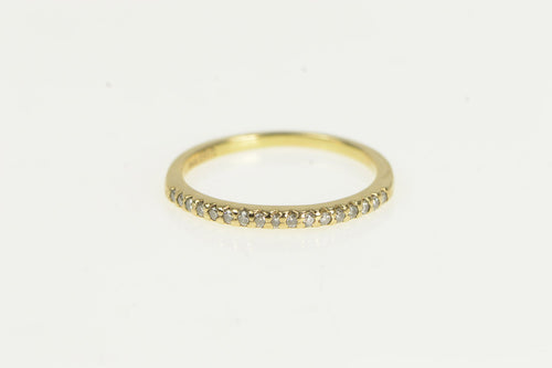 14K Diamond Classic Vintage Wedding Band Ring Yellow Gold